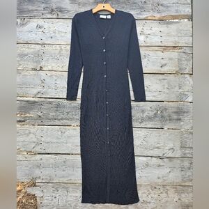 RARE Fashion Bug full length black duster.